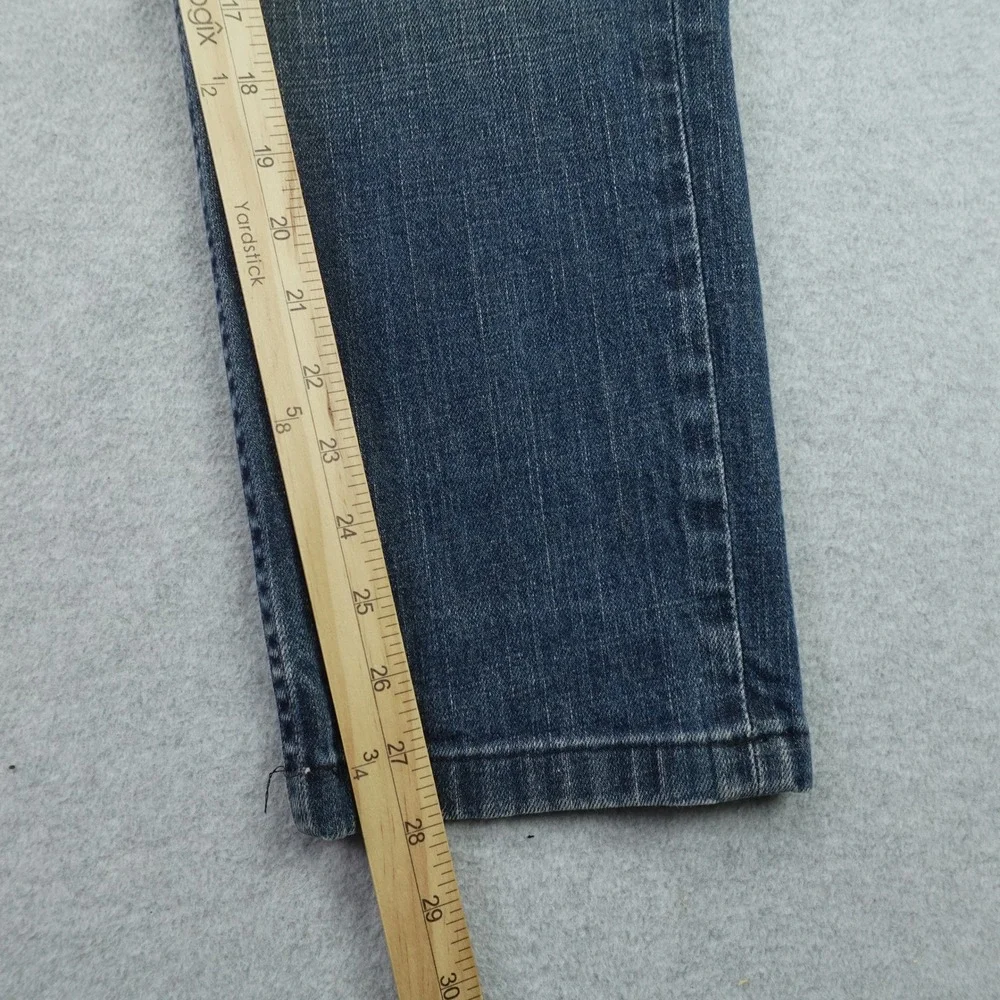 Levi's 511 Jeans Mens 34x28 Blue Slim Fit Stretch Denim Hemmed